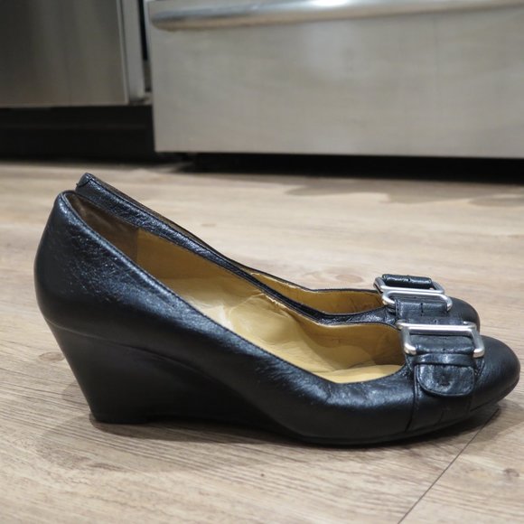 Black Nine West Wedges Size 7.5 - Picture 10 of 10